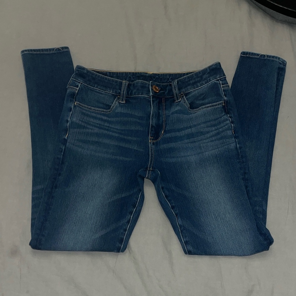 American Eagle Outfitters Dark Blue Skinny Jeans